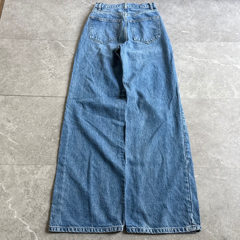 Reformation Cary High Rise Slouchy Wide Leg Jeans Size 23 - Picture 2 of 6